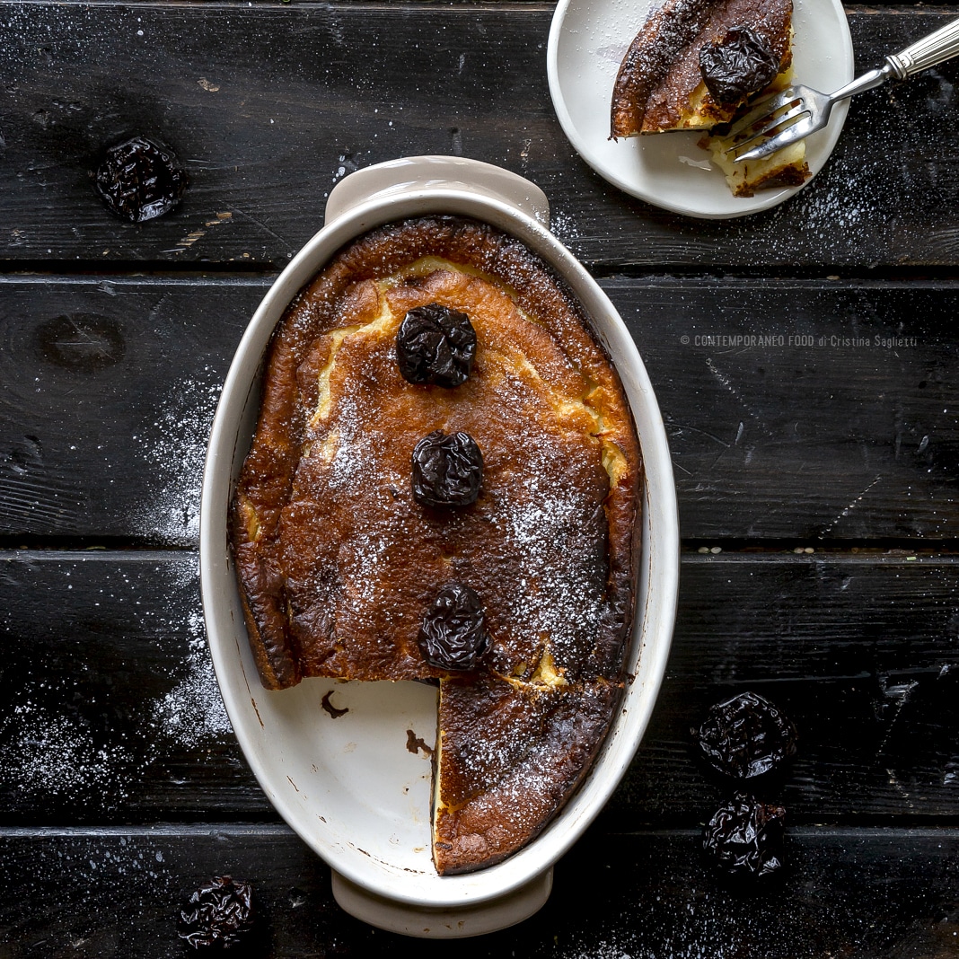 Immagine: Far Breton il flan di latte e prugne