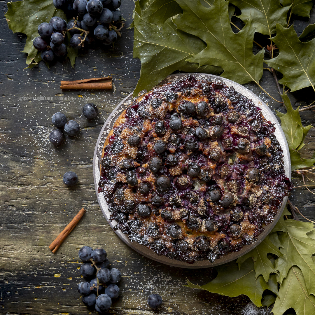 Immagine: Torta di uva fragola all’olio extravergine di oliva