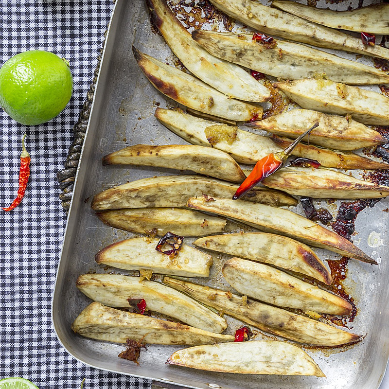 Immagine: Patate dolci speziate al forno con lime e peperoncino