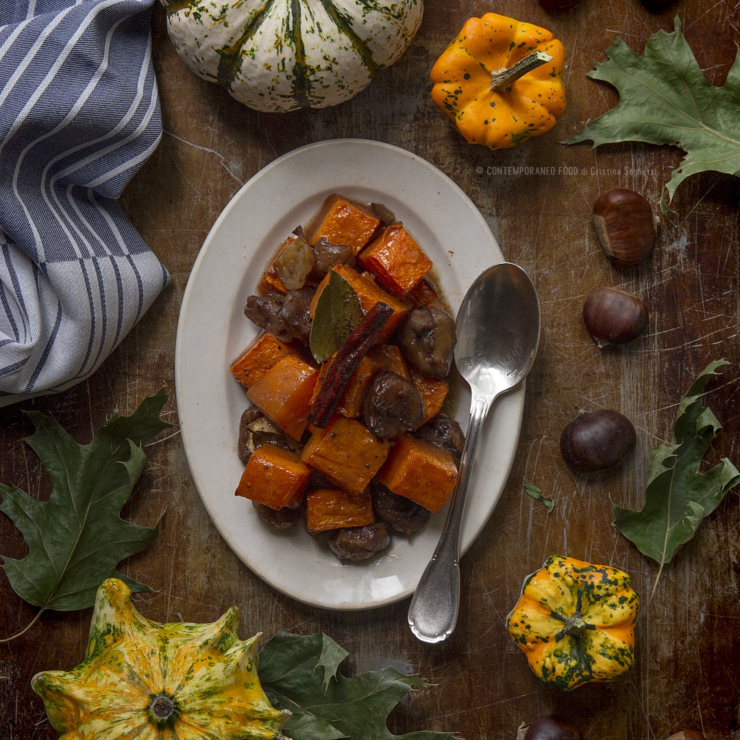 Immagine: Zucca e castagne speziate allo sciroppo d’acero