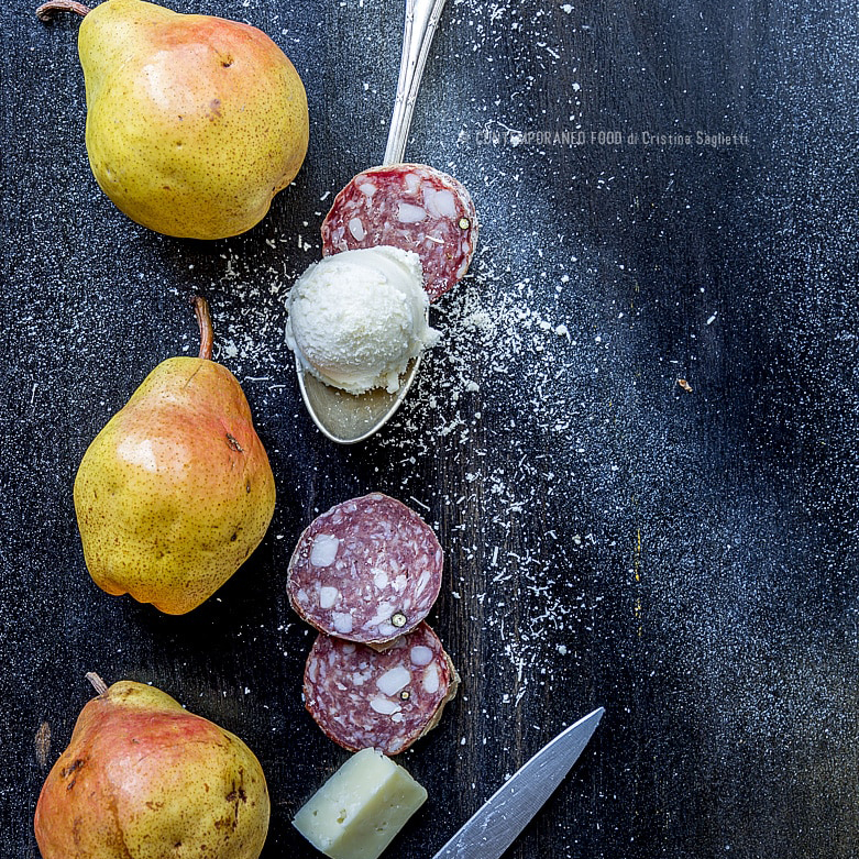 Immagine: Gelato alle pere e parmigiano