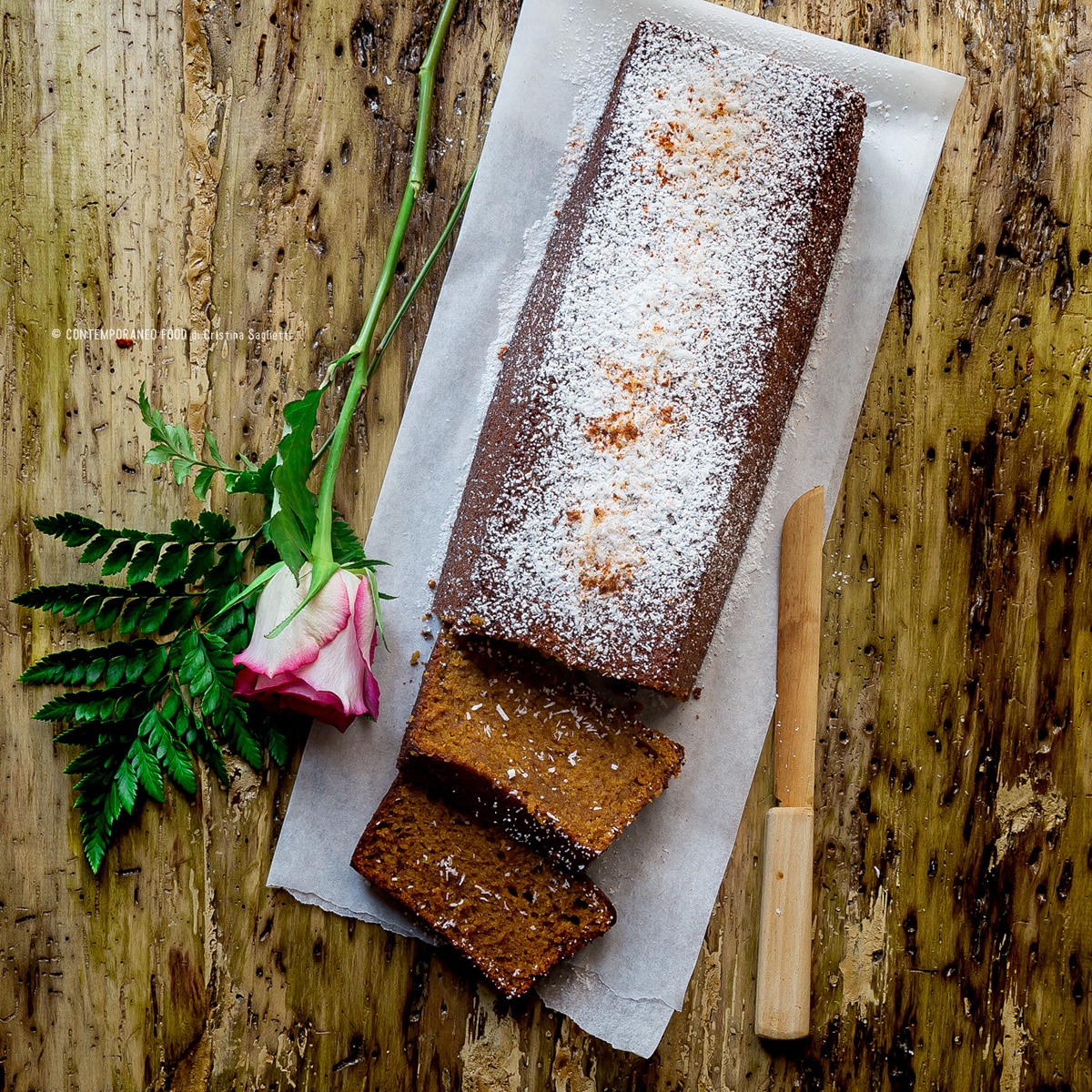 Immagine: Plumcake alle bacche di Goji in polvere con zucchero e yogurt di cocco