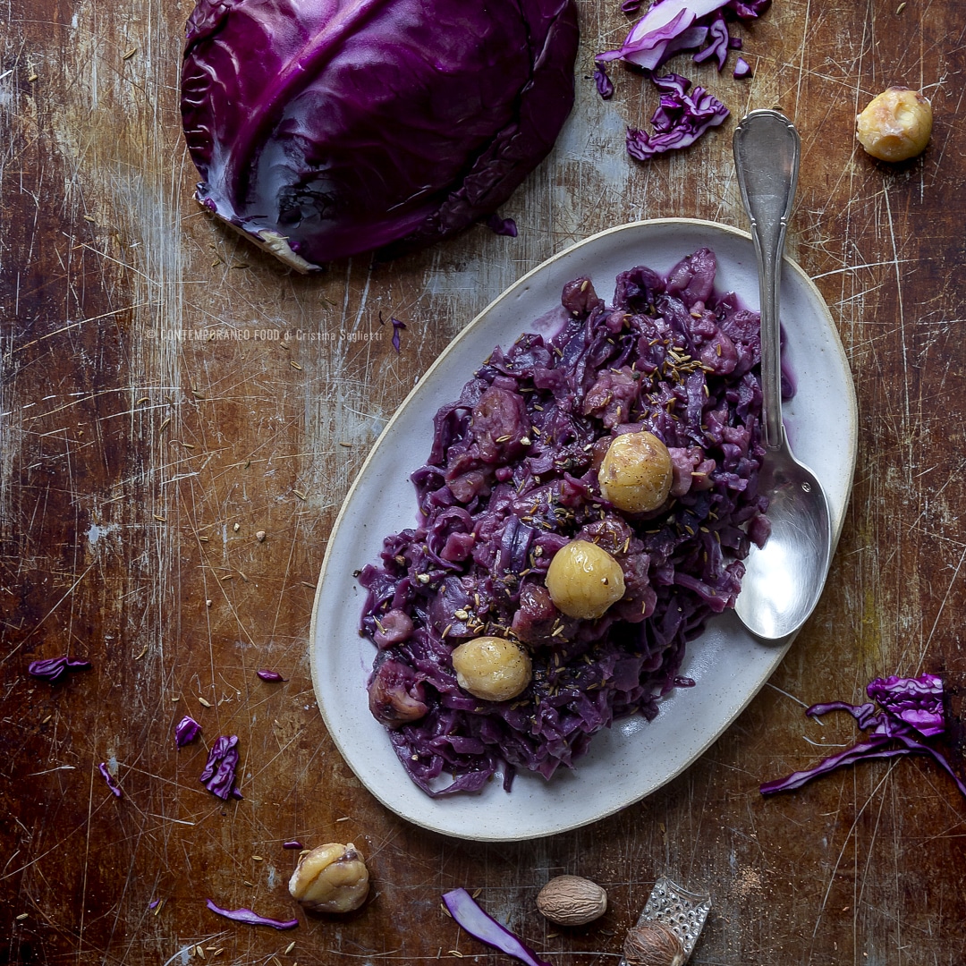 Immagine: Cavolo rosso e castagne