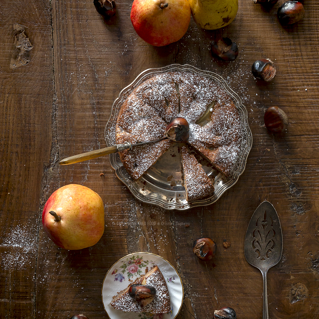 Immagine: Torta con farina di castagne e pere