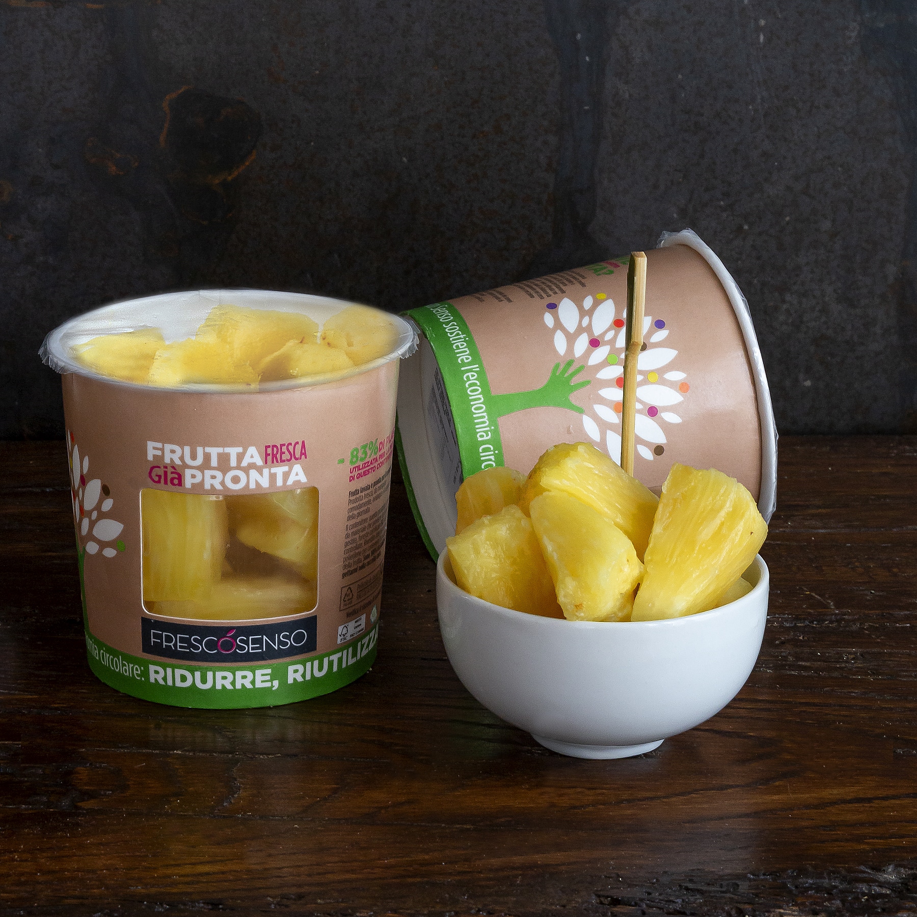 Immagine: La nuova confezione sostenibile dell’ananas di Fresco Senso