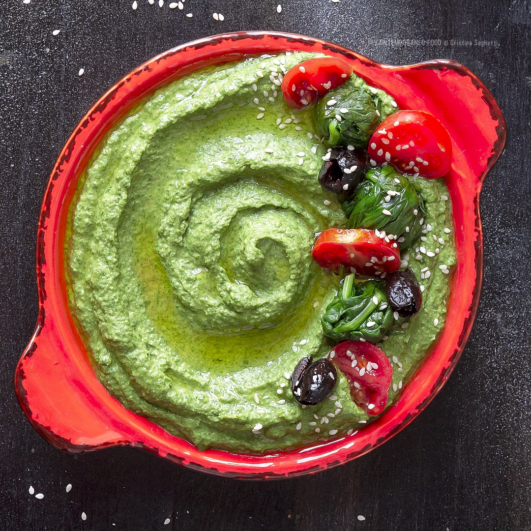 Immagine: Hummus di spinaci
