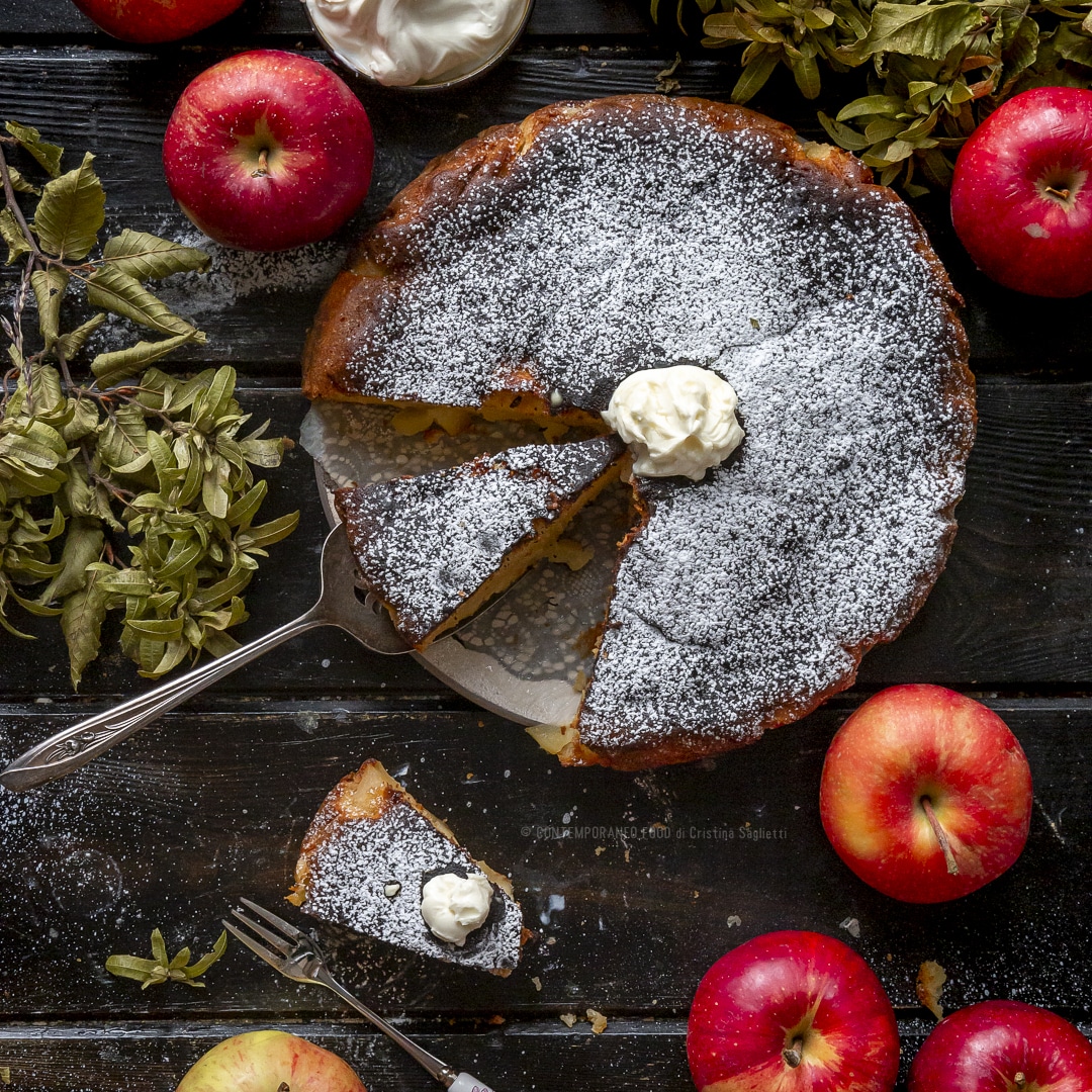 Immagine: Torta di mele e mascarpone super fondente
