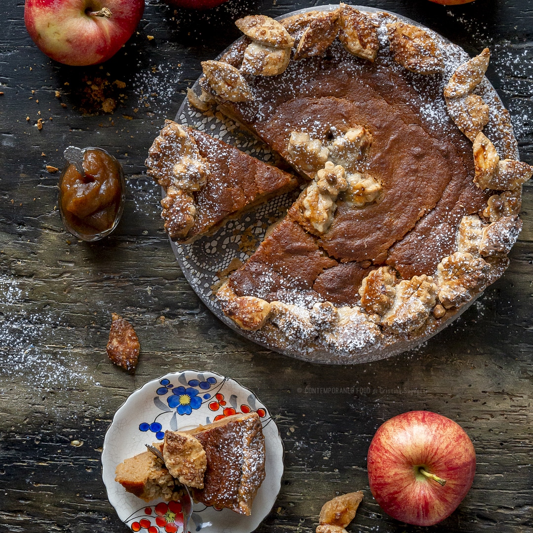 Immagine: Pie al burro di mela con farina di noci