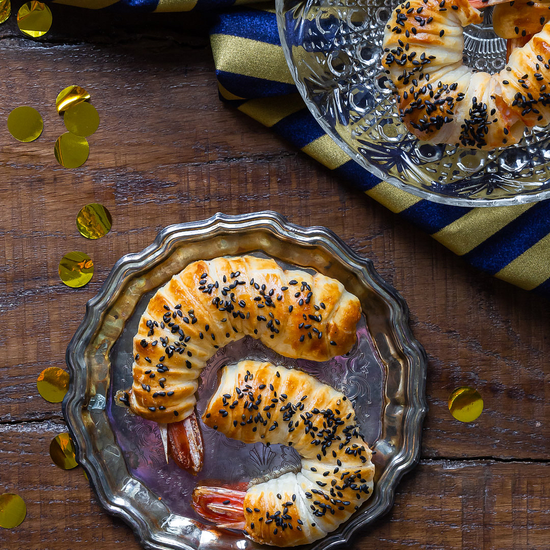 Immagine: Gamberoni in crosta di pasta sfoglia